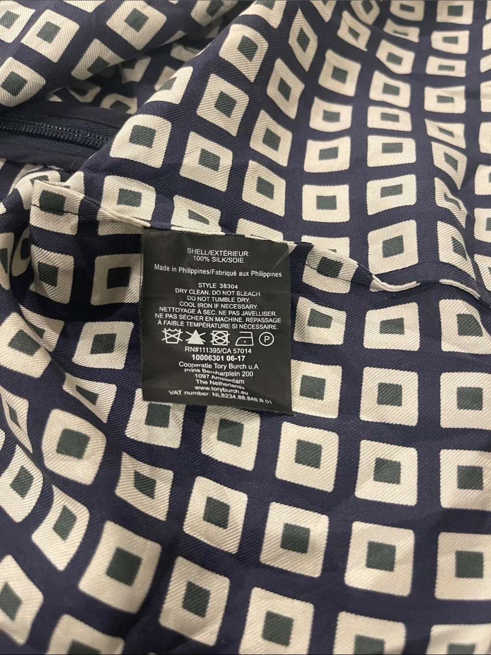 Tory Burch Milano square silk skirt